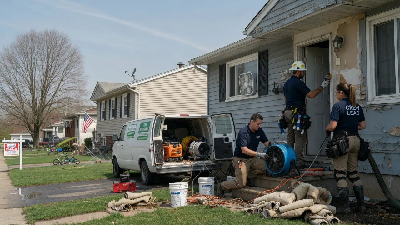 Flood Cleanup in Perronville, MI near me
